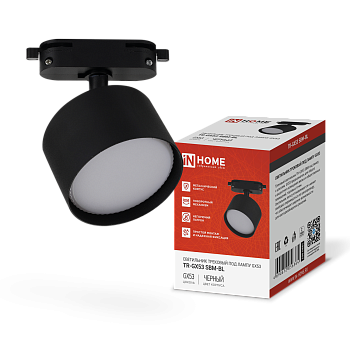 Светильник трековый TR-GX53 SBM-BL черный IN HOME в Иркутске