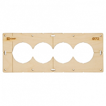 Шаблон для подрозетников c 4 отверстиями диаметром 72 мм EKF Expert в Иркутске