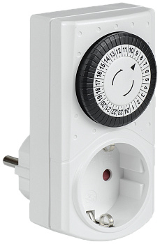 РТМ-1 Розетка-таймер механический 30мин 24ч 48on/off 16А IP20 IEK в Иркутске