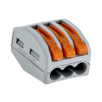 Строительно-монтажная клемма СМК 222-413 3х2,5 с рычажком EKF в Иркутске