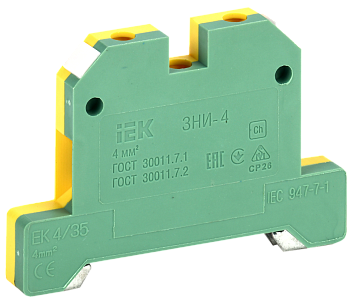Зажим наборный IEK ЗНИ-4PEN 4мм2 (JXB-земля) в Иркутске