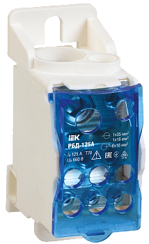 Распределительный блок на DIN-рейку РБД-125А IEK  в Иркутске