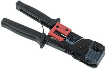 ITK Инструмент обжимной для RJ-45/12/11 без храпового механизма черно-красный в Иркутске