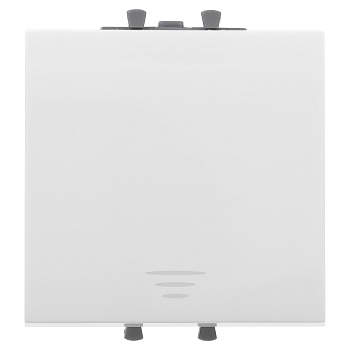 Кнопка одноклавишная модульная, Avanti "Белое облако", 2 модуля DKC в Иркутске