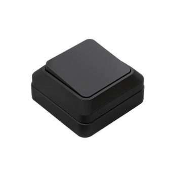 Выключатель одноклавишный BOLLETO черный накладной 7021B IN HOME в Иркутске