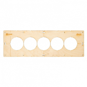 Шаблон для подрозетников c 5 отверстиями диаметром 68 мм EKF Expert в Иркутске