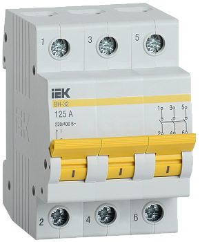 Выключатель нагрузки (мини-рубильник) ВН-32 3Р 125А IEK в Иркутске