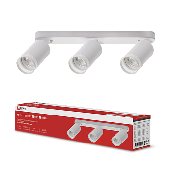 Светильник потолочный НПБ СПОТ-3xGU10-AR-WH под лампу GU10 350х55х135мм линейный белый IN HOME в Иркутске