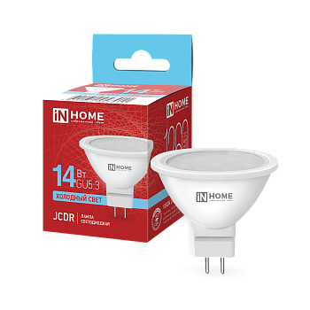 Лампа светодиодная LED-JCDR-VC 14Вт 230В GU5.3 6500K 1260Лм IN HOME в Иркутске