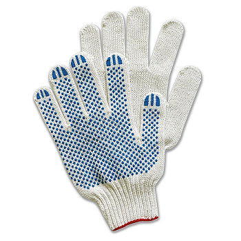 Перчатки х/б белые с точкой «СТАНДАРТ» (10 кл 4 нити) в Иркутске