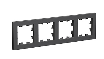 Рамка четырехместная AtlasDesign SE базальт в Иркутске
