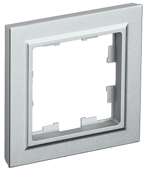 Рамка одинарная BRITE IEK алюминий в Иркутске