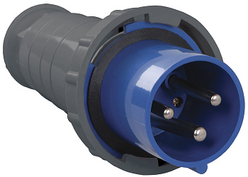 Вилка 033 2Р+РЕ 63А 220В IP54 IEK в Иркутске