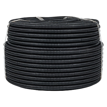 Труба гофрированная ПНД с протяжкой d=16 мм (100 м) черная Plast EKF в Иркутске