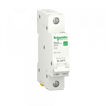 Автоматический выключатель Resi9 1Р 20А 6,0кА характеристика C Schneider Electric в Иркутске