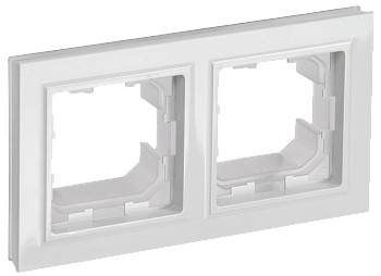 Рамка двойная IP44 BRITE IEK белая в Иркутске