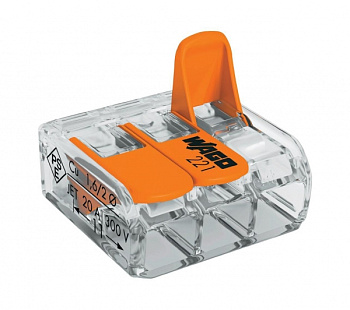 Зажим WAGO клеммный 221-613 3x6 в Иркутске