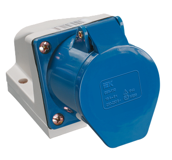 Розетка 133 стационарная 2Р+РЕ 63А 220В IP54 IEK в Иркутске