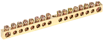 Шина PEN "земля-ноль" 6х9мм 16/1 (16групп/креп по центр) IEK в Иркутске