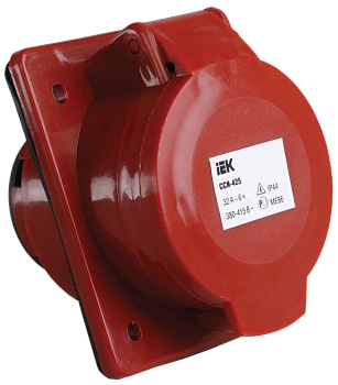 Розетка 425 скрытая 3Р+Е+N 32А 380В IP44 IEK в Иркутске