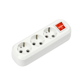 Колодка УЗВ-3-GRAND трехместная с выключателем и заземлением 5230 IN HOME в Иркутске