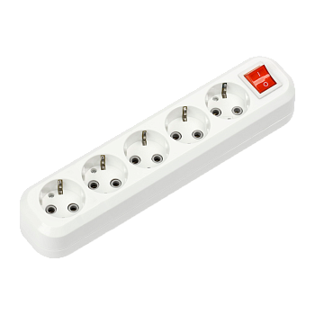 Колодка УЗВ-5-GRAND пятиместная с выключателем и заземлением 5250 IN HOME в Иркутске