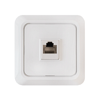 Розетка компьютерная RJ-45 BOLLETO белая 7035 IN HOME в Иркутске