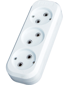 Колодка 3 места 10А 2,2кВт б/з Эксперт EKF PROxima в Иркутске