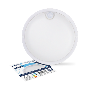 Светильник светодиодный герметичный СПП ИД-1065-КРУГ 10Вт 6500К 900Лм с инфракрасн датчиком IP65 140мм NEOX в Иркутске