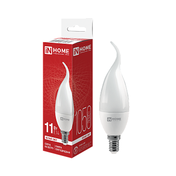 Лампа светодиодная LED-СВЕЧА НА ВЕТРУ-VC 11Вт 230В Е14 4000К 1050Лм IN HOME в Иркутске