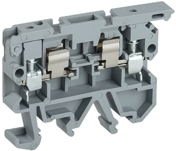 Клемма винтовая КВИ-4-П с держателем предохранителя 5х20 серая IEK в Иркутске