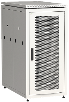 ITK Шкаф сетевой 19" LINEA N 24U 600х1000 мм перфорированная передняя дверь серый в Иркутске