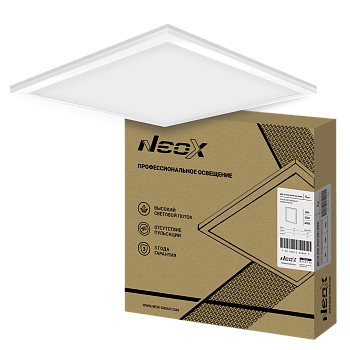 Панель светодиодная универсальная ДВО-02 4040-ОПАЛ 40Вт 4000К IP40 595х595х22мм NEOX в Иркутске