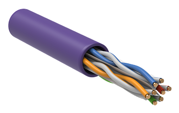ITK Витая пара U/UTP кат.6 4х2х23AWG LSZH фиолетовый (305м) в Иркутске