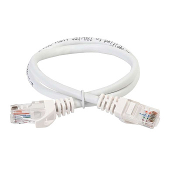 ITK Коммутационный шнур (патч-корд), кат.5Е UTP, 0,5м, белый в Иркутске