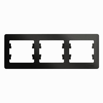 Рамка тройная Glossa SE антрацит в Иркутске