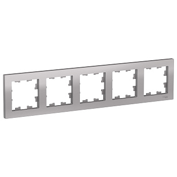 Рамка пятиместная AtlasDesign SE алюминий в Иркутске