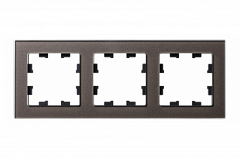 Рамка тройная AtlasDesign Nature SE стекло мокко в Иркутске