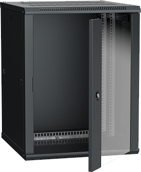 ITK Шкаф LINEA W 18U 600x600 мм дверь стекло, RAL9005 в Иркутске