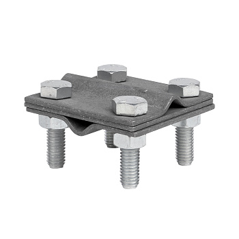 Зажим крестовидный прут-прут (3 пластины 57x57мм) HZ EKF PROxima в Иркутске