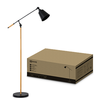 Светильник напольный под лампу ТНО 01К-Е27Ч 230В черный плафон, черный корпус IN HOME в Иркутске