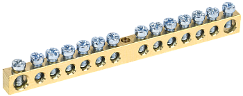 Шина IEK PEN "земля-ноль" 6х9мм 14/1 (14групп/креп по центр) в Иркутске