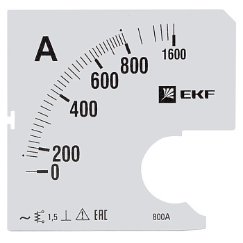 Шкала сменная для A961 800/5А-1,5 EKF PROxima в Иркутске