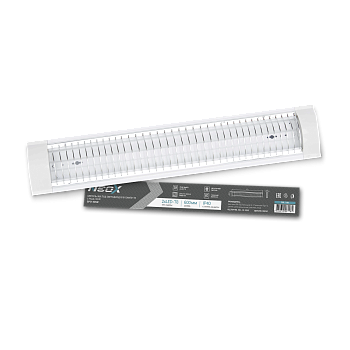 Светильник под светодиодную лампу SPO-405R 2xLED-Т8-600 с решеткой G13 600мм IP40 NEOX в Иркутске