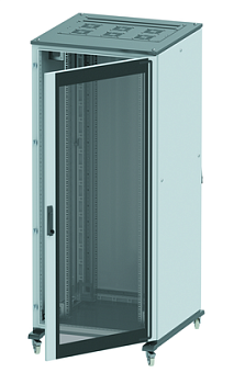 Нап. шкаф 42U 600х800 двери стекл./сплошн. ДКС в Иркутске