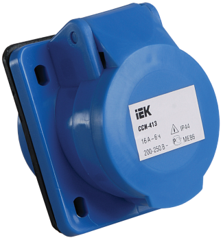 Розетка 413 скрытая 2Р+Е 16А 220В IP44 IEK в Иркутске