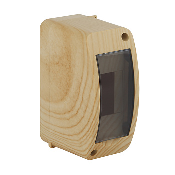 Щит распределительный навесной пластиковый ЩРН-П-2 модуля 140х55х85мм IP40 бук в Иркутске