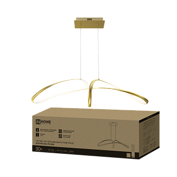 Светильник светодиодный ESTETIKA DALI-FX-90GL 90Вт 230В 3000-6500K 920х245x230мм 1.2м трос ДУ золото IN HOME в Иркутске