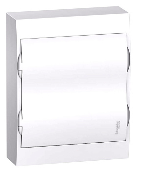 Щит распределительный навесной пластиковый с белой дверью City9 24 мод. 326х256х96 IP40 SE в Иркутске