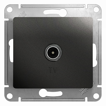 Розетка ТВ Glossa антрацит в Иркутске